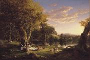 Thomas Cole The Pic-Nic (mk13) Spain oil painting artist
